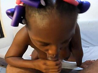 naughty girl with soft curlers playin with my big tits my dick suckin lips is perfect for your cock - jhodez1