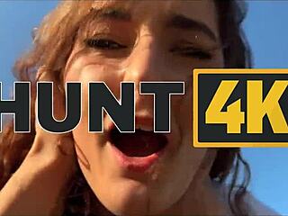 i watch my girlfriend cheat with an old man by the pond, her big tits bouncing as he fucks her pussy.