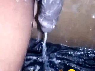 A 19-Year-Old Boy Shaves His Big Black Dick