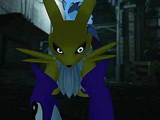 Renamon GETS RAILED outdoors