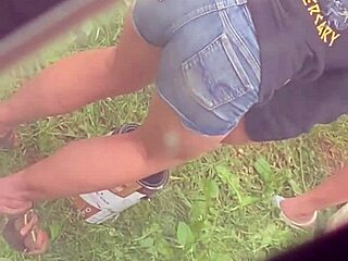 hot stepmom bending over in candid hidden moment