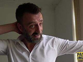 Tattooed submissive milf with big tits gets hardcore anal bdsm