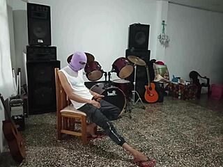 Sexy music teacher teases horny student with curves