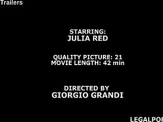 Julia Red balls deep anal DAP. With farts and swallow in 4on1.