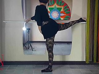 Spank Ballerinas Ass Punish a Bad Dancer Regina Noir the Teacher Scolds Fucks in the Mouth and in the Pussy Domination at the Ballet Class Short Video 1 😏