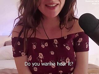 Deutsche 18+ gibt dirty talk Fotzenlecken-Anweisungen für JOI