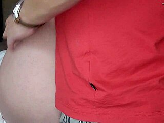 my foster stepmom wanted me to cum in her pussy, fucking her shaved twat hard in homemade creampie