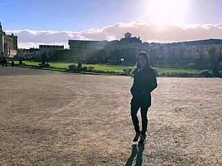 Christina, the petite brunette MILF, unleashes her wild side in her debut video, craving intense pleasure