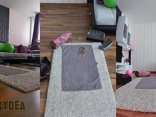 Dive Into Sensuality Naked Workout Triple Cam View