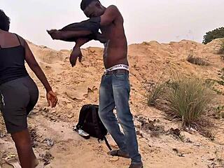 i sat down with my pussy and groaned loudly on this guy's dick on a deserted beach