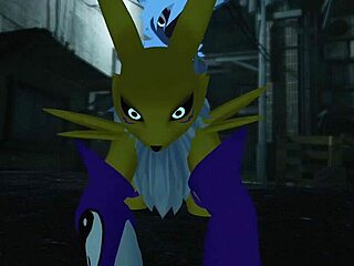 Renamon GETS RAILED outdoors