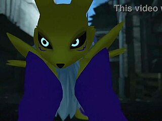 Renamon GETS RAILED outdoors