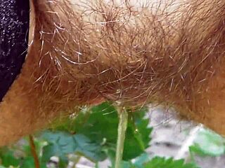 Hairy Mature Golden Shower
