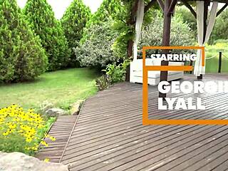 pov hot blonde milf georgie lyall uses big tits to please