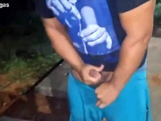 Cuckold sends wife to black guy in public square, bareback without condom.