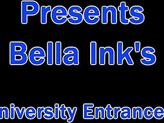 At Tampa University, Bella Ink undergoes her entrance PHYSICAL with Dr. Tampa.