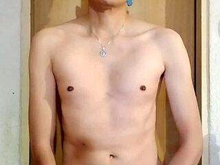 Chacal Caliente Masturbates His Big Monster Cock In Skinny Solo Session.