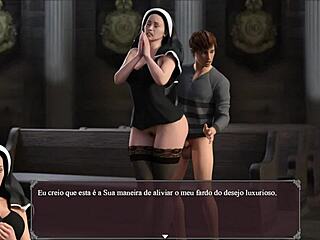 Compilação De Cenas Lust Epidemic - Freira E Loirinha Virgem Orgia Com 5 Putas Safadas