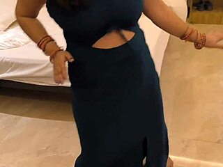 desi stepmom gets fucked while sucking son's big dick