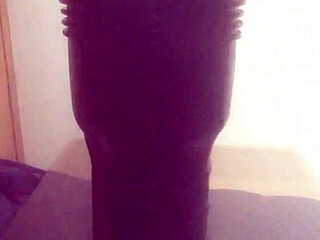 gazzadomm fucks his fleshlight male toy