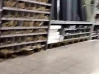 Piss and mini wank at diy store