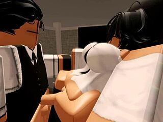 Girlfriend fucks boyfriend hard at the office on Friday