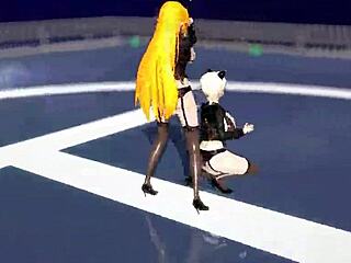 killer lady in black transparent lingerie from food wars