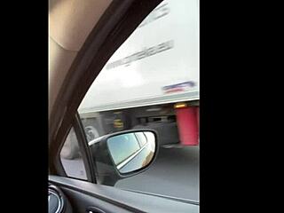 Flashing and MASTURBATING on the HIGHWAY