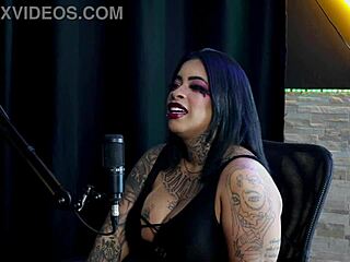 he wanted to fuck his wife after work but he cums too fast and hates anal - marcelly melo in sheer red