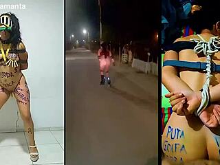 In this bdsm session, samantha the slut is exercised and humiliated as a bound prostitute