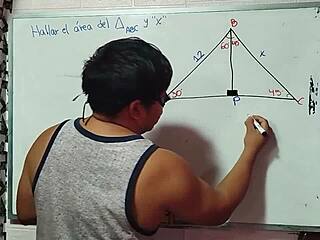 Asian Nerd Student Teaches Teacher in Bedroom