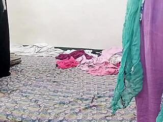 indian maid wears mistress's clothes but apologizes with anal sex to owner