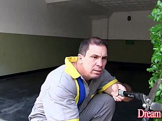 suggesting surprise for oblivious mariana lins in a filling experience.