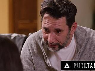 leashed aria sloane, obey your dominant pervert stepdad to get what you want.