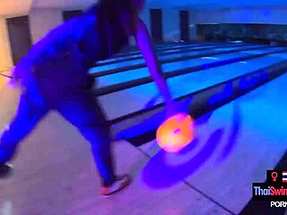 Amateur thai teen sucks big dick boyfriend after bowling