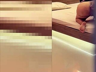 spying on horny stepmom i jerk off on her back unnoticed