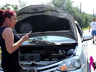 They fucked hard cock on road featuring Rikardo Fantasma Mary Redqueen ass fucking