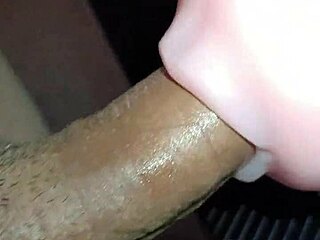 kissy blowjob followed by sex filling her entrance with milk