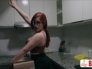 a redhead real estate agent seduces her future tenant with passionate lesbian sex