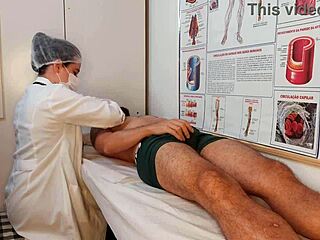 unforgettable erection in front of the nurse