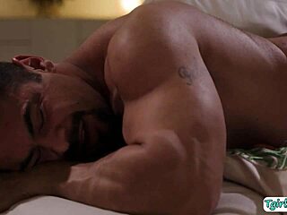 Transsexual melanie brooks gets deepthroat and fucks a guy