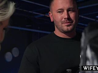 Blonde Hotwife Candice Excitedly Holds Hubby's Hand While Taking Monster BBC And Getting Cum In Mouth!