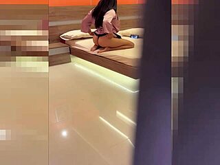 spying on horny stepmom i jerk off on her back unnoticed