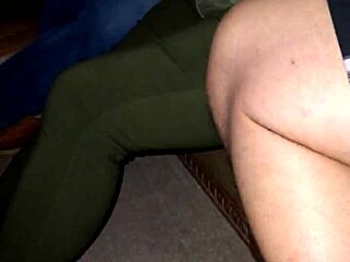 sexy latina wife teases with big tits foreplay on sofa before cuckold action starts