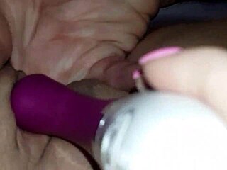i'm so horny fingering my wet pussy to a shaking orgasm with vibrator like a total slut