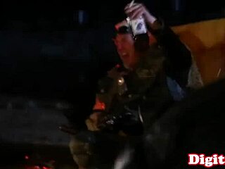 Madmaxxx lesbians in boots lick shaved pussies outdoors full storyline