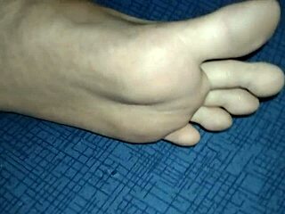 little foot with callus and saliva jerks one off for me go