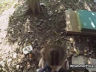 Would big tit teen stranger trade cash for hardcore outdoor public fucking?