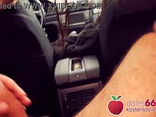 Naughty teen Lullu Gun banged in car by stranger POV