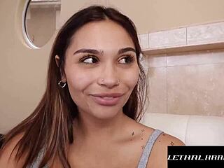 Gorgeous Latina Secretary Rides Older Boss's Cock Hard